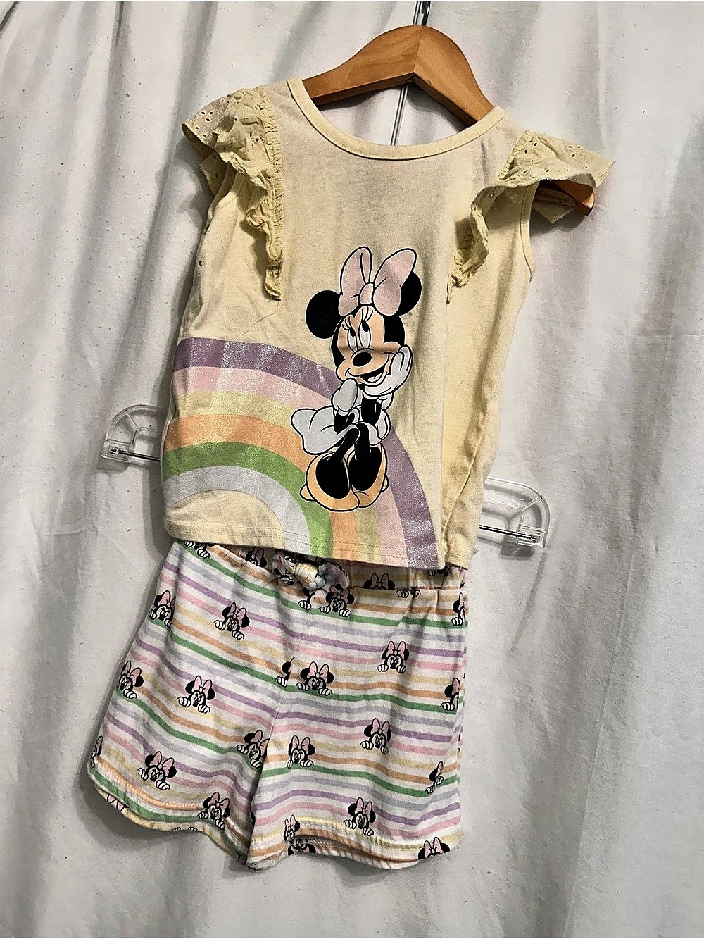Kids/5t/Minnie Mouse Striped Matching Set